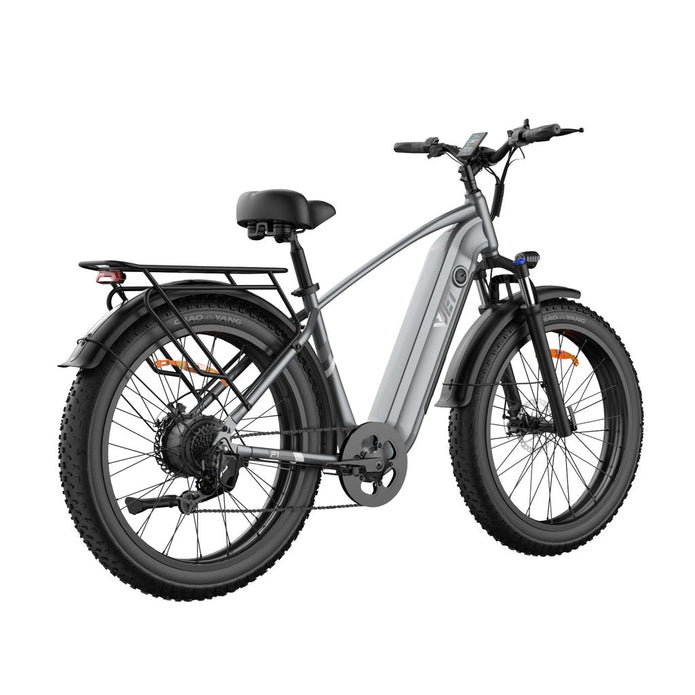 VJET F1-500W Fat Tire Mountain E Bike With Torque Sensor, 85km Max Range
