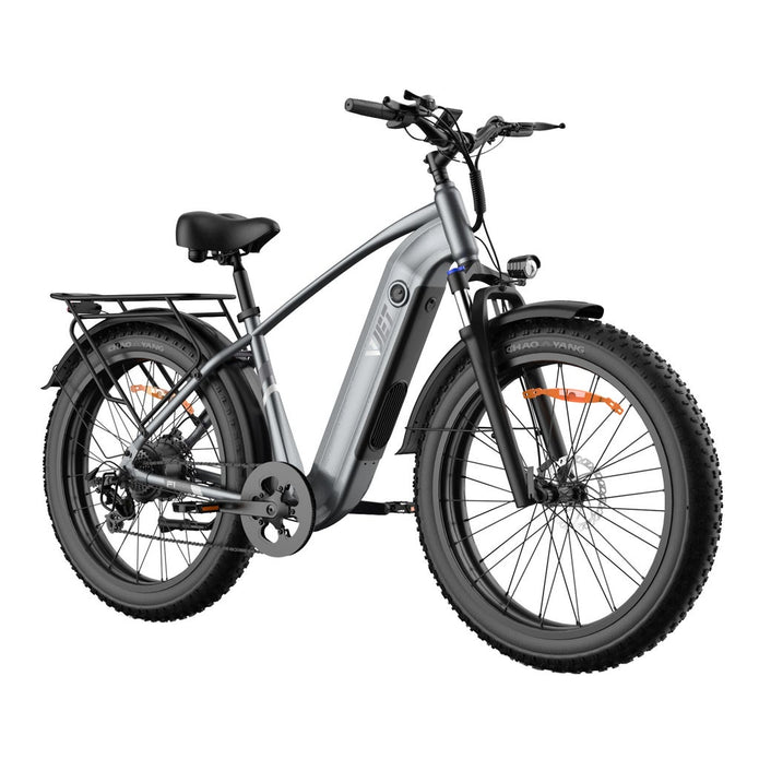 VJET F1-500W Fat Tire Mountain E Bike With Torque Sensor, 85km Max Range