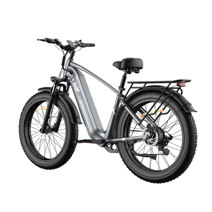 VJET F1-500W Fat Tire Mountain E Bike With Torque Sensor, 85km Max Range