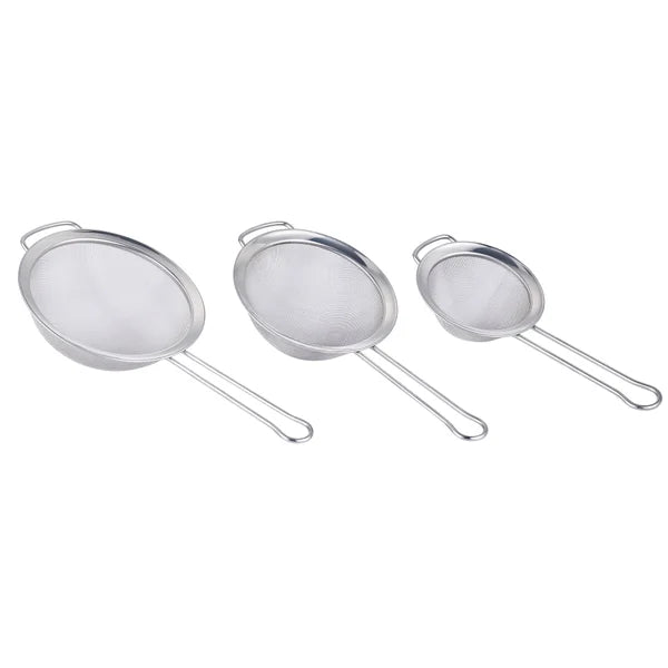 Miu Stainless Steel Mesh Strainer, 3-piece