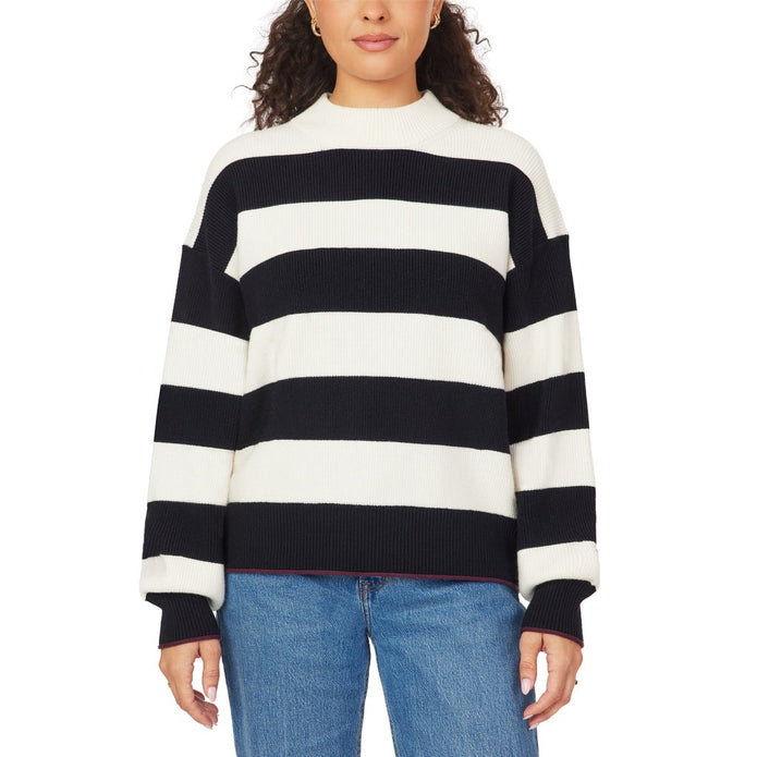 Scotch & Soda Women's Ribbed Mock Neck Pullover - Ivory