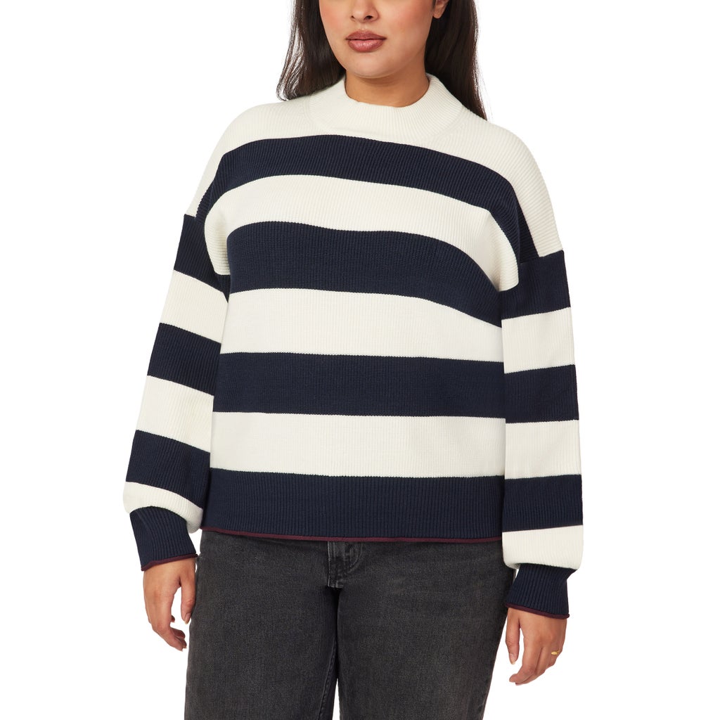 Scotch & Soda Women's Ribbed Mock Neck Pullover