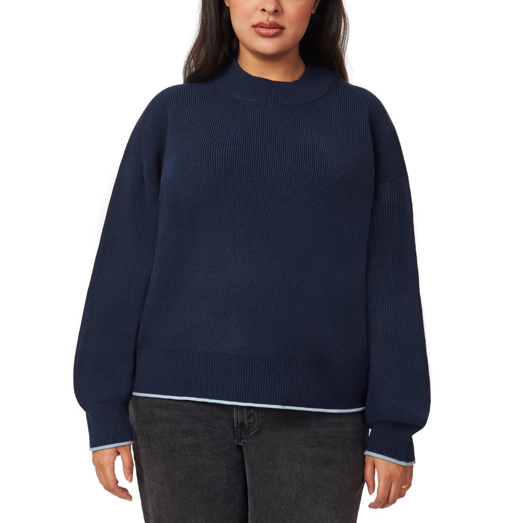 Scotch & Soda Women's Ribbed Mock Neck Pullover