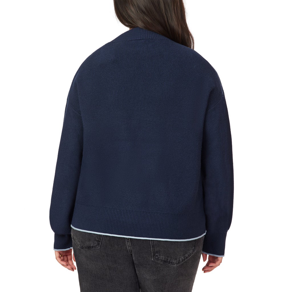 Scotch & Soda Women's Ribbed Mock Neck Pullover