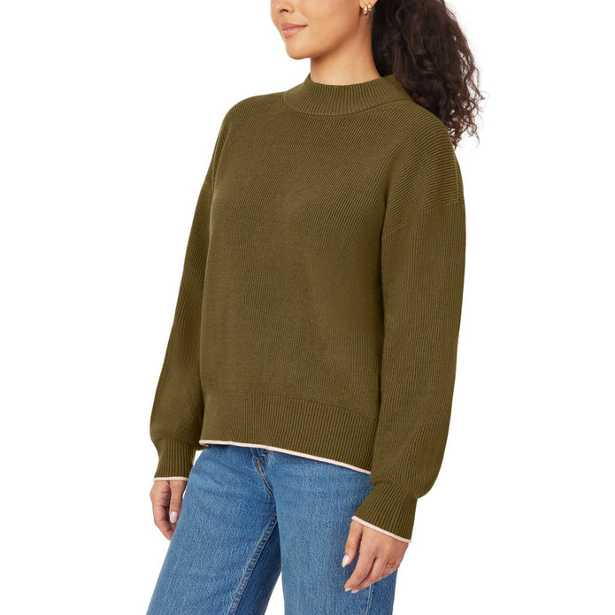 Scotch & Soda Women's Ribbed Mock Neck Pullover