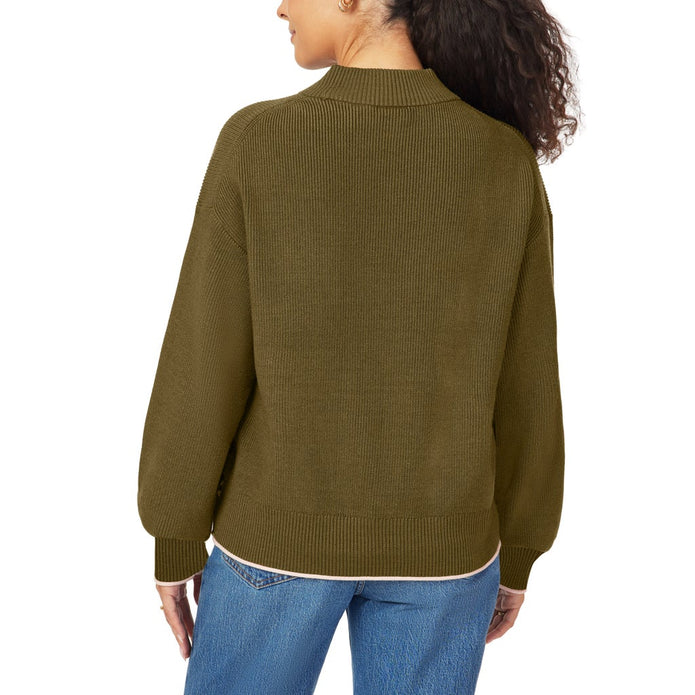 Scotch & Soda Women's Ribbed Mock Neck Pullover