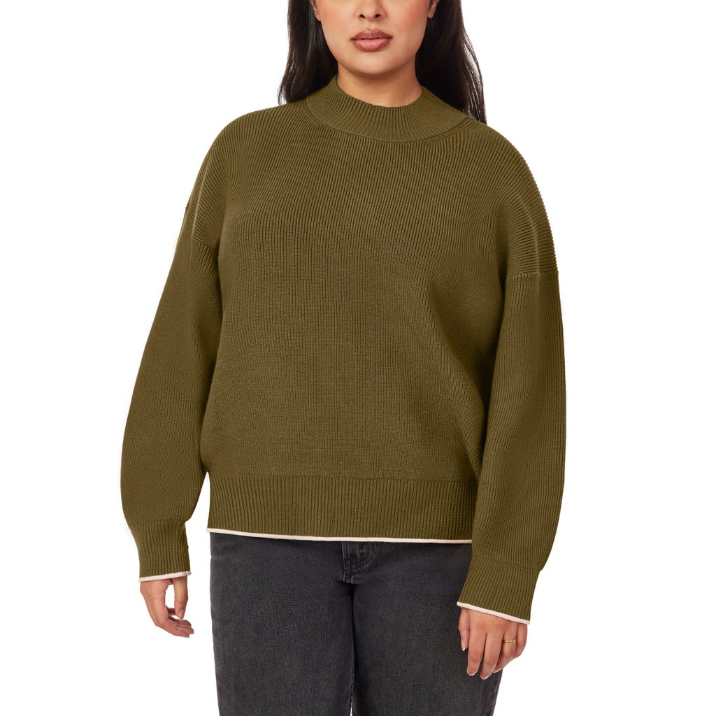Scotch & Soda Women's Ribbed Mock Neck Pullover