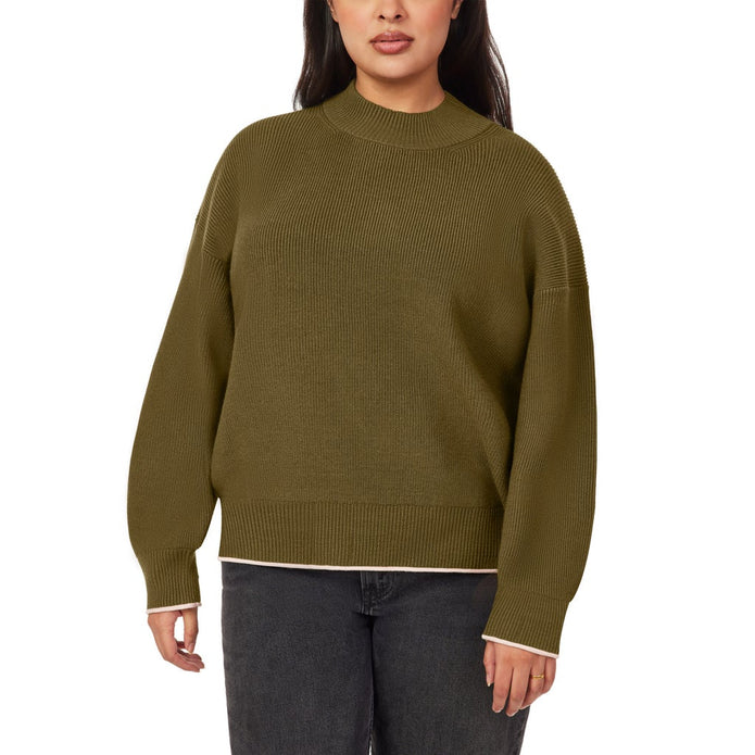 Scotch & Soda Women's Ribbed Mock Neck Pullover