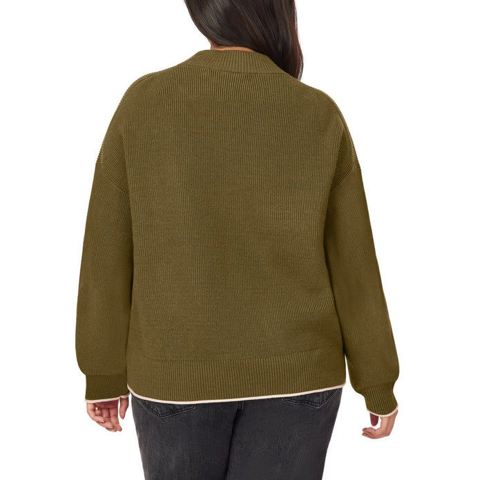 Scotch & Soda Women's Ribbed Mock Neck Pullover