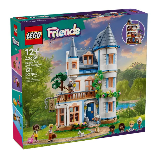 LEGO Friends Castle Bed and Breakfast Hotel Playset with Mini Dolls