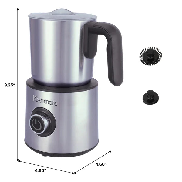 Kenmore 4-in-1 Automatic Milk Frother & Steamer 16 oz. Hot & Cold Foam