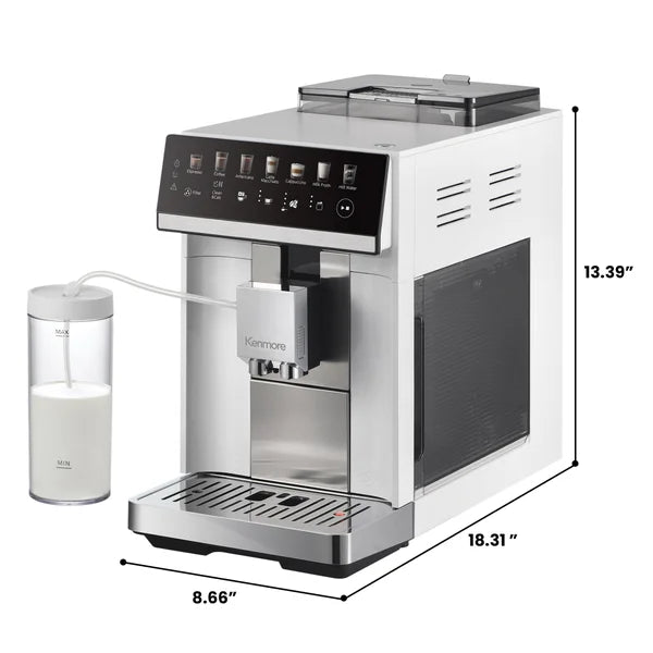 Kenmore Super Automatic Espresso Coffee Machine Dual Cream System