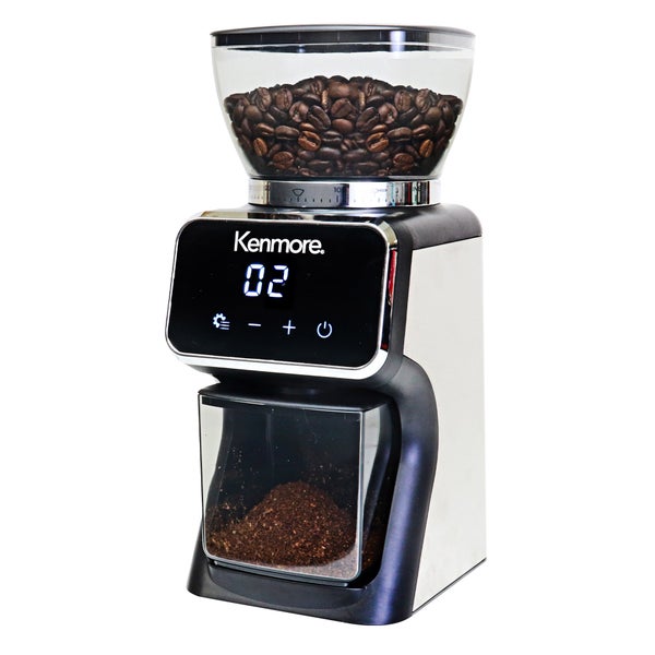 Kenmore Digital Conical Burr Coffee Grinder with 30 Grind Sizes