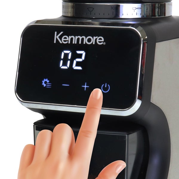 Kenmore Digital Conical Burr Coffee Grinder with 30 Grind Sizes
