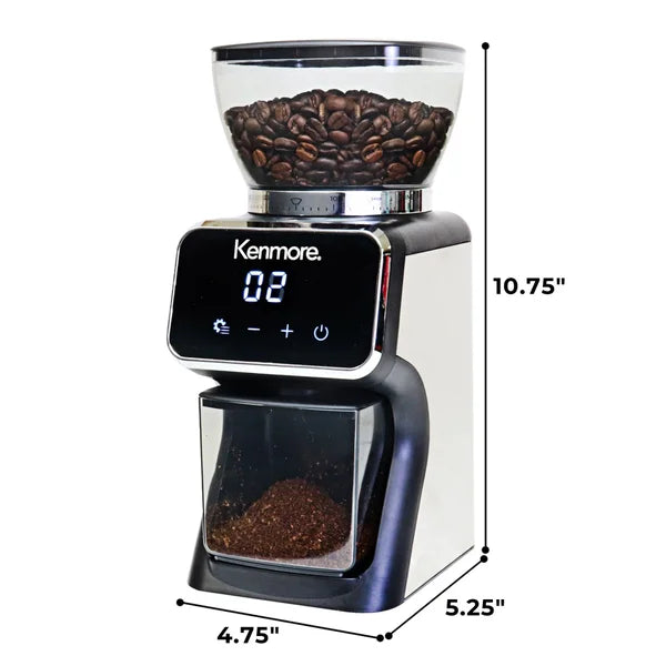 Kenmore Digital Conical Burr Coffee Grinder with 30 Grind Sizes