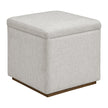 Mulberry Console Table with 2 Storage Ottomans