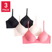 Tahari Women's Laser Cut Bra, 3-pack