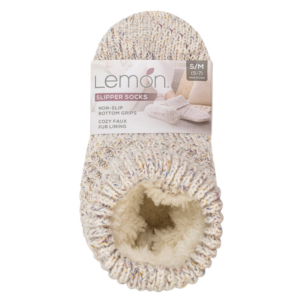 Lemon Women's Slipper Sock - Ivory