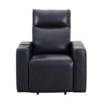 Sealy Logan – Black Top-grain Leather Power Reclining Lift Chair with Power Headrest and Active Lumbar