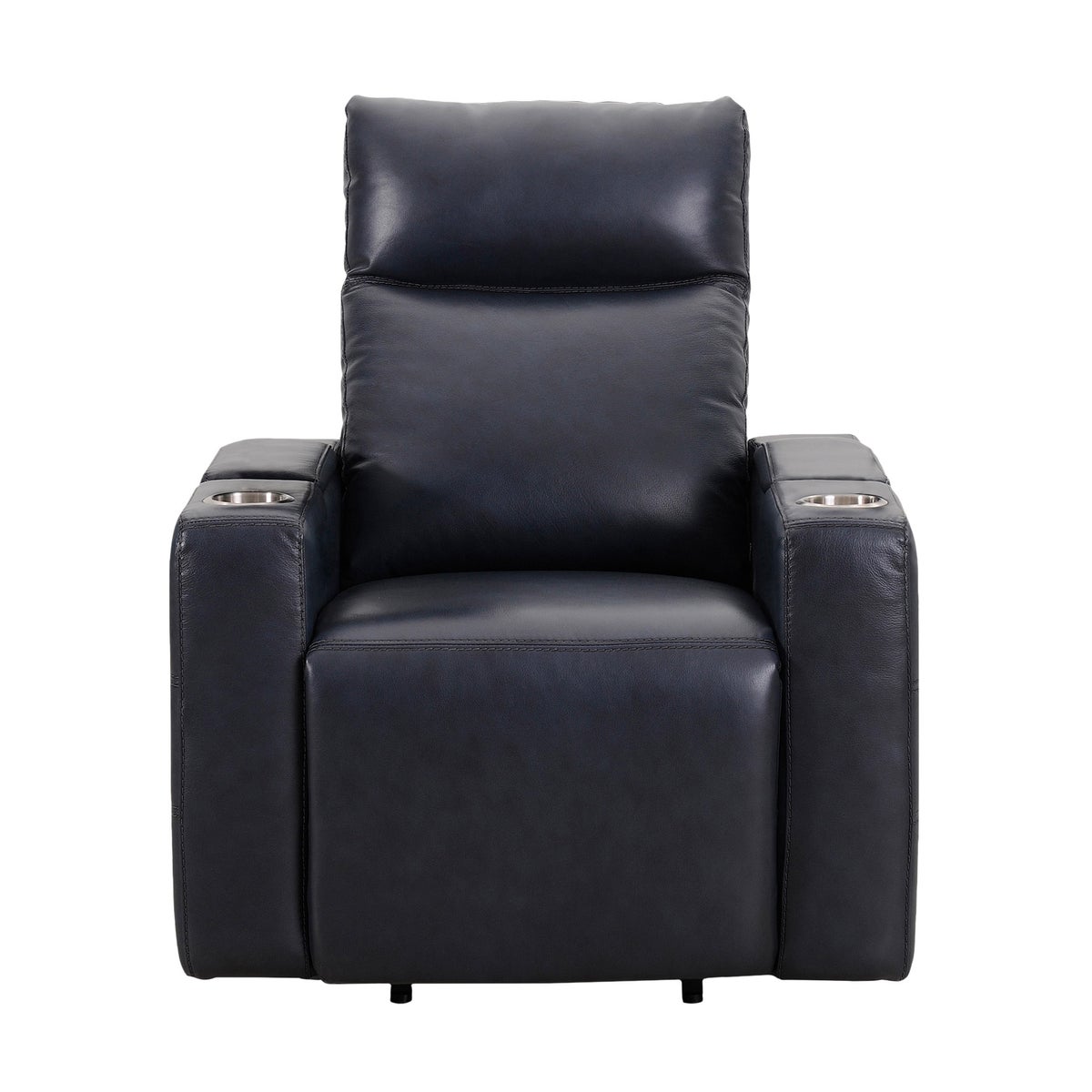 Sealy Logan – Black Top-grain Leather Power Reclining Lift Chair with Power Headrest and Active Lumbar