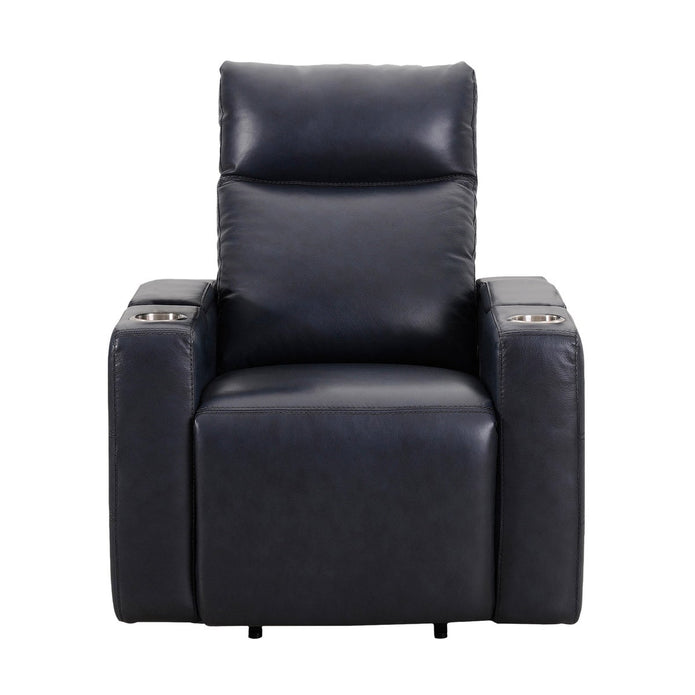 Sealy Logan – Black Top-grain Leather Power Reclining Lift Chair with Power Headrest and Active Lumbar