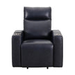 Sealy Logan – Black Top-grain Leather Power Reclining Lift Chair with Power Headrest and Active Lumbar