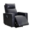 Sealy Logan – Black Top-grain Leather Power Reclining Lift Chair with Power Headrest and Active Lumbar