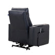 Sealy Logan – Black Top-grain Leather Power Reclining Lift Chair with Power Headrest and Active Lumbar