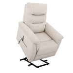 Sealy Amber – Beige Fabric Power Reclining Lift Assist Chair