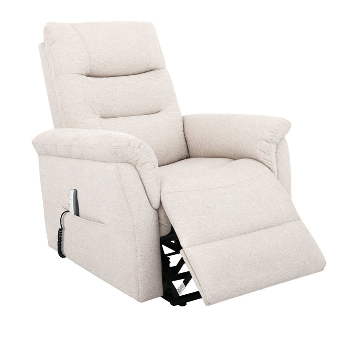 Sealy Amber – Beige Fabric Power Reclining Lift Assist Chair