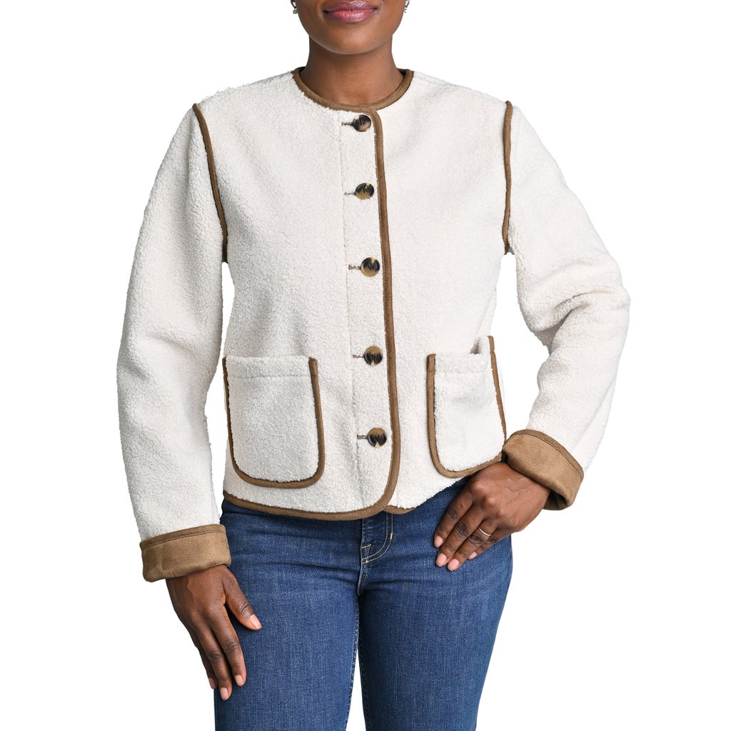 Briggs Women's Reversible Sherpa Jacket - Beige