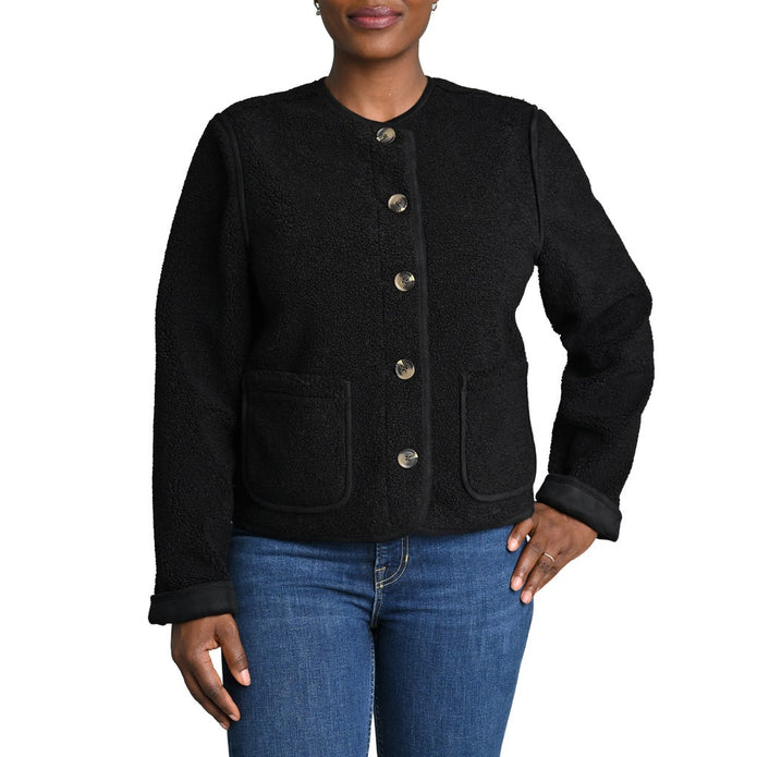 Briggs Women's Reversible Sherpa Jacket - Black