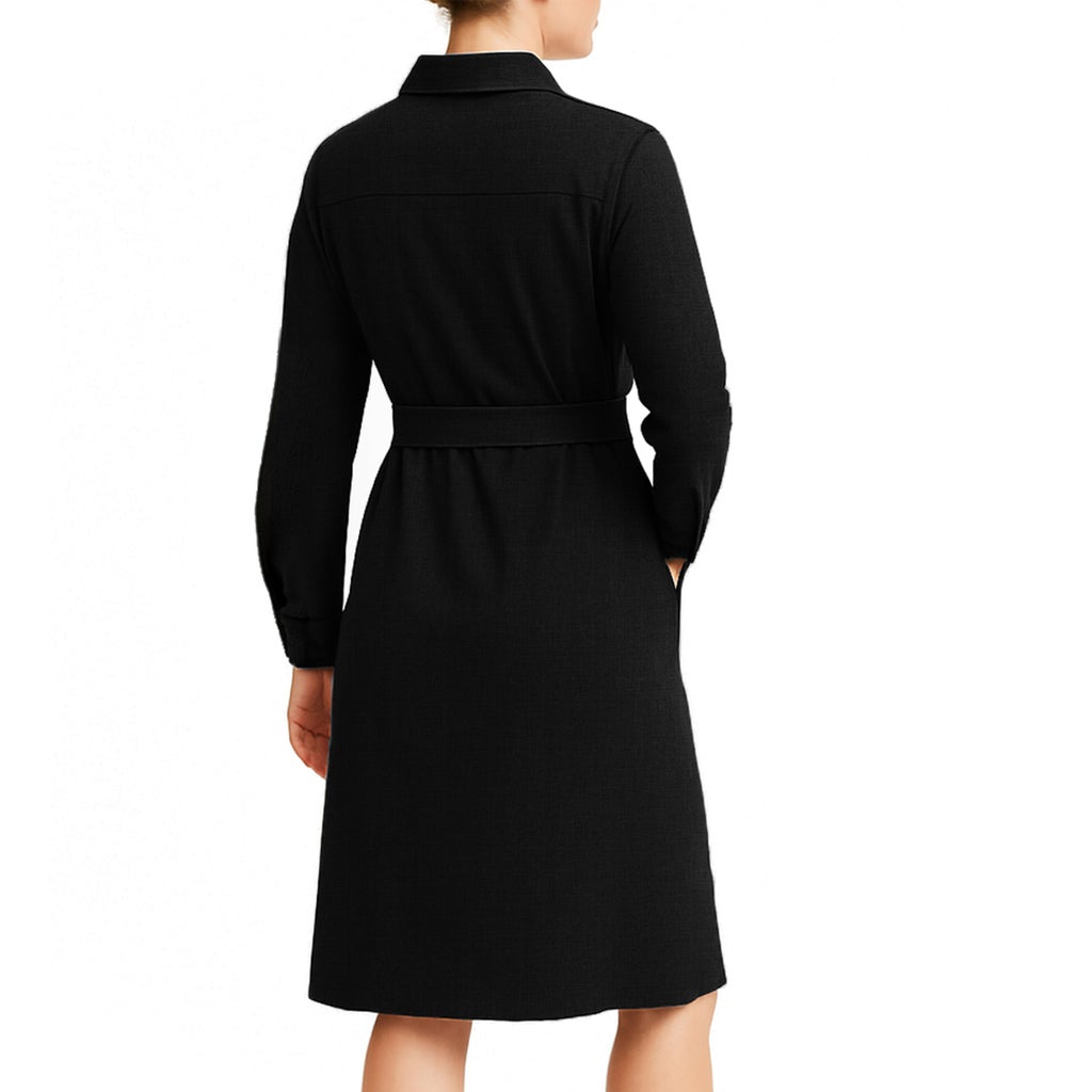 Kersh Women’s Textured Jacquard Long Sleeve Dress