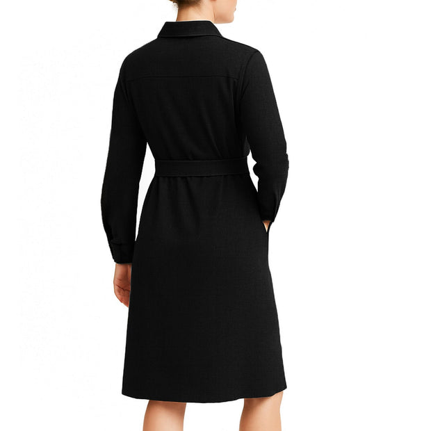 Kersh Women’s Textured Jacquard Long Sleeve Dress