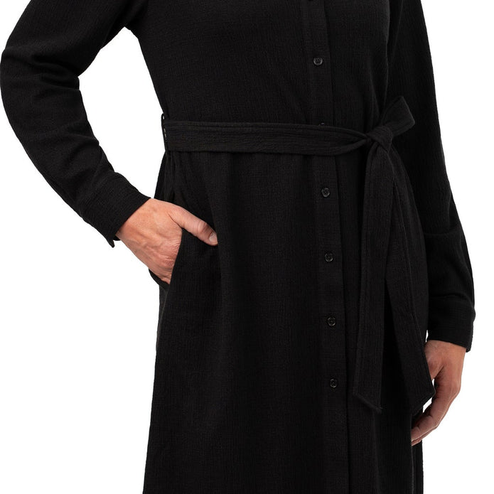 Kersh Women’s Textured Jacquard Long Sleeve Dress