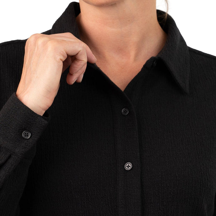 Kersh Women’s Textured Jacquard Long Sleeve Dress