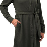 Kersh Women’s Textured Jacquard Long Sleeve Dress