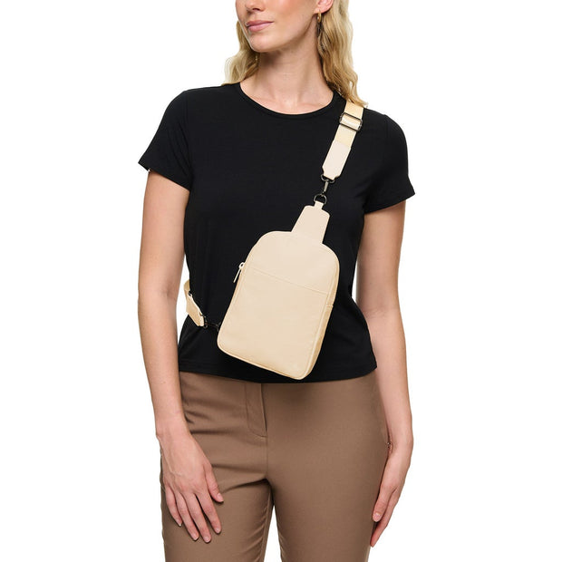 Lolë Unisex Mini Sling Bag - Beige