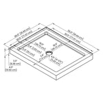 Streamline Acrylic Corner Shower Base