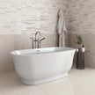 Streamline Freestanding Bathtub With Polished Chrome Drain