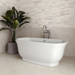 Streamline Freestanding Bathtub With Polished Chrome Drain