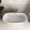 Streamline Freestanding Bathtub With Polished Chrome Drain