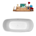 Streamline Freestanding Bathtub With Polished Chrome Drain