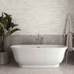 Streamline Freestanding Bathtub With Polished Chrome Drain