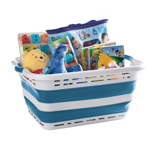 Pop and Load Collapsible Laundry Basket, 2-pack