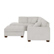 Thomasville Miles Left-hand Facing 3-piece Fabric Sectional with Storage Ottoman