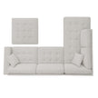 Thomasville Miles Left-hand Facing 3-piece Fabric Sectional with Storage Ottoman
