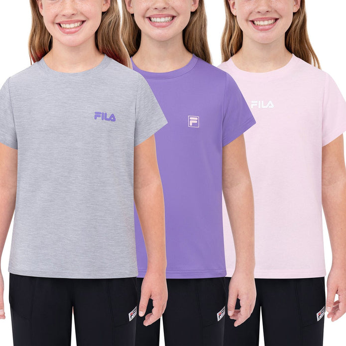 Fila Kids T-Shirts, 3-pack - Pink
