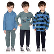 Pekkle Kids Tops, 3-pack - Blue