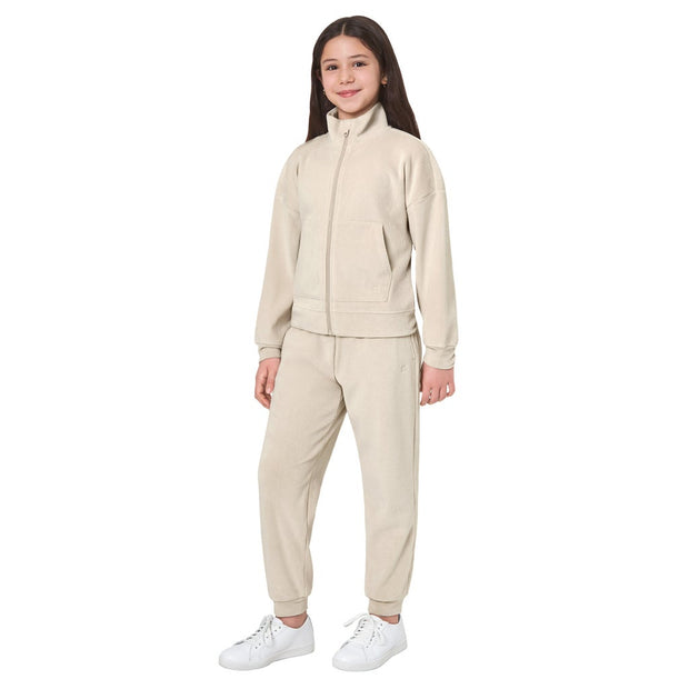 Mondetta Girls 2-piece Corduroy Set - Beige
